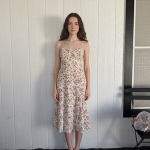 SHEIN Pink Floral Maxi Dress